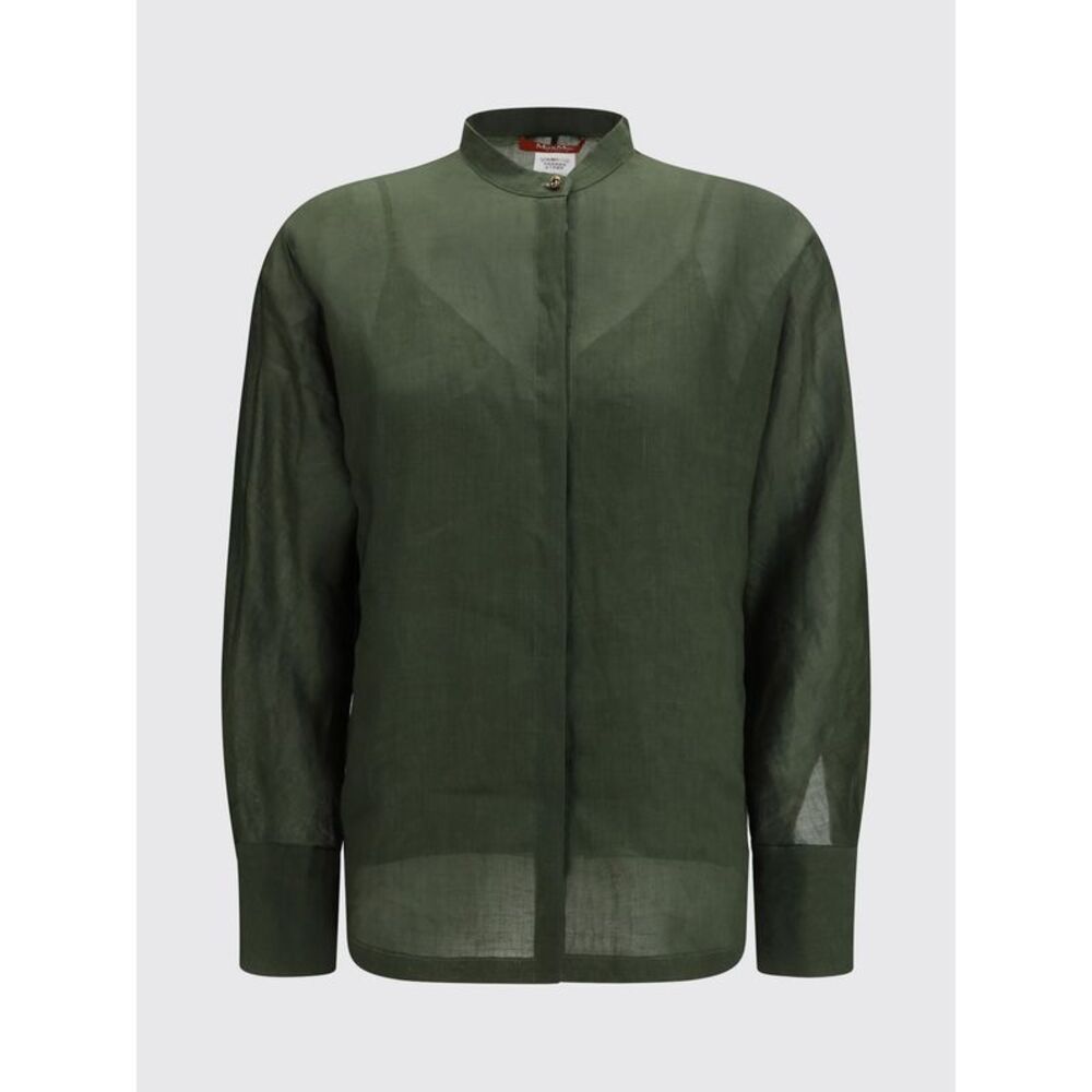 Max Mara Studio Women Baldi Linen Shirt Max Mara Studio